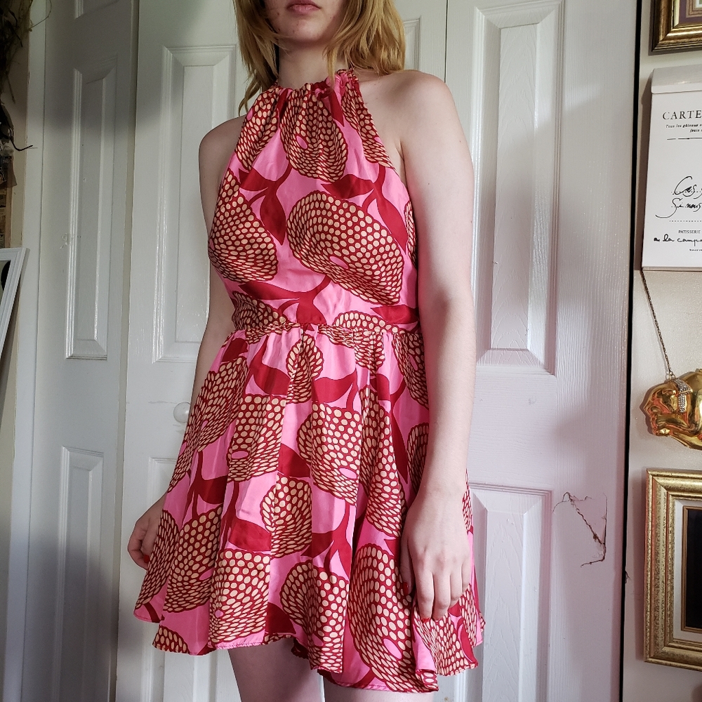 RARE 90's Anna Sui Silk Dress